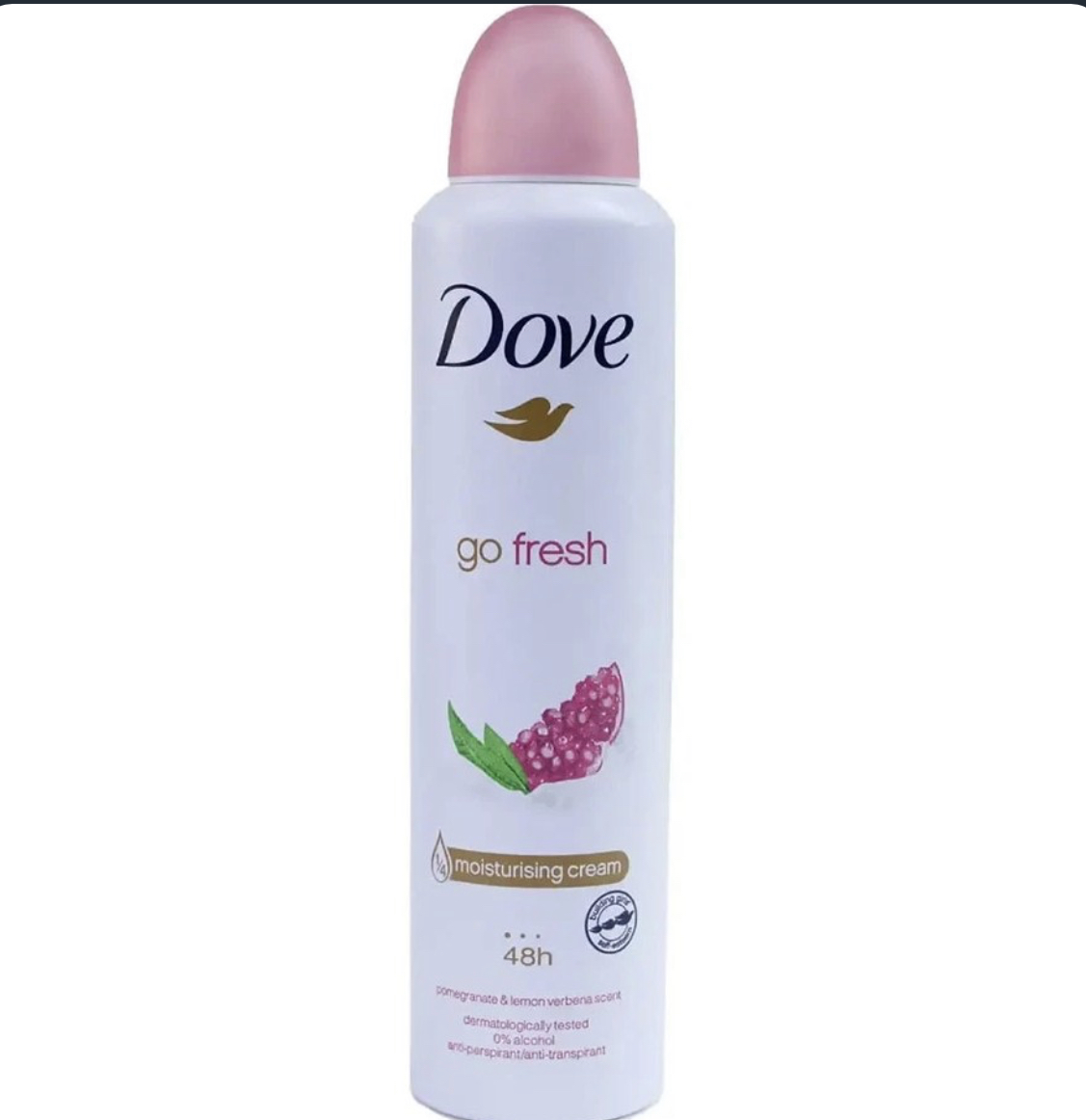 اسپری ضد تعريق داو مدل GO FRESH رایحه انار حجم 250 میل