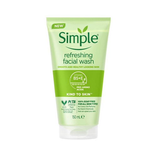 ژل شستشو صورت مدل رفرشینگ REFRESHING سیمپل+شادابی و نرمی پوست+حجم 150 میلی لیتر